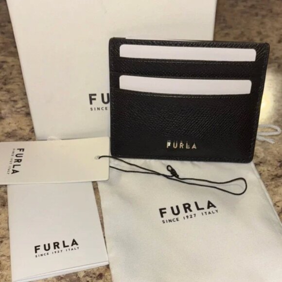 FURLA black cardholder NEW in box - Picture 1 of 3
